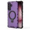 Adecuado para Samsung A56 Funda Protectora con Soporte Anticaída Samsung A36 Anillo de Rejilla Funda para Teléfono Móvil