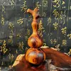 Madera de Rayo Natural Colgante para Coche Calabaza Mango Yin y Yang Material Colgante Llavero Pura Mano Pulida para Llevar