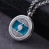 30MM Árbol de la Vida Aleación Amazon AliExpress Colgante de Aromaterapia Pareja Redondo Hueco Abrible Caja de Perfume