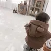 Casaco de Algodão de Inverno para Meninas Novo Estilo Coreano Roupas Infantis Jaqueta de Algodão Grossa e Quente para Bebê Menina Casaco Puffer Estiloso