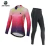 Maillot de Ciclismo Xintown Traje Largo Flor Azul Nuevo Traje Largo de Verano Traje de Carrera Traje Traje de Bicicleta Mujer