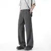 Jeans Bootcut Estilo Americano High Street Novo 2025 Masculino Primavera e Outono Look Emagrecedor Casual Reto Calça Flare