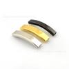 Fivela de corda de couro trançado dobrado de aço inoxidável Pulseira de personalidade masculina Curvado Bend Pipe Manga de corda de couro diy Acessórios