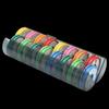 Múltiples Funciones 4 -16 Ejes Caja Principal de Cables Caja de Cables de Silicona Arcoíris Eje Principal Grande Caja para Equipo de Pesca Caja para Set de Líneas de Pesca Enrollado de Caja de Cables