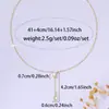 Collar Viento INS Colgante de Cobre con Circonita Cadena para el Cuello Comercio Exterior Transfronterizo Creativo Nuevo Producto 2025 Joyería de Cuello Gota de Agua