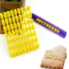 Molde para galletas letra número símbolo sello molde para galletas sello de impresión de tipos móviles juego de moldes para galletas