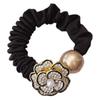 Estilo Coreano Nuevo Diamante Flash Flor Anillo para el Cabello de Intestino Delgado Alto Valor de Belleza Cuerda para el Cabello de Niña Elegante Cuerda para el Cabello con Bola de Perlas