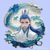 Nezha: Mercancía del Niño Demonio que Perturba el Mar imanes magnéticos de acrílico para refrigerador con Nezha, Ao Bing, Ao Guang y Ao Run del anime