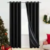 Cortinas de Pongee Laminado Completamente Opacas de Venta Caliente Transfronteriza, Cortinas Aislantes del Calor y Bloqueadoras del Sol, Temu Aliexpress En Stock Dropshipping
