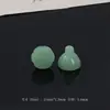 Pendente de Lótus de Jade Sintético Vidro Artesanal DIY Estilo Antigo Semente de Lótus Acessórios de Cabelo Pingente Contas Soltas Pulseira Acessórios de Joias Atacado