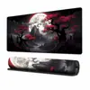 Alfombrilla de ratón abstracta de moda, alfombrilla de escritorio extragrande para juegos, líneas de contorno en blanco y negro, alfombrilla para teclado de computadora, personalizada con borde antideslizante