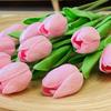 Fabricante Original Tulipas Artificiais Mini PU Flores Artificiais Estilo Casamento Haste Torcida Atacado Tipo Fragrância Floral