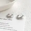 Brincos de Concha de Cobra com Olhos Verdes, Elegantes e Modernos, com Zircônia de Alta Qualidade, Brincos Versáteis e Descolados para Mulheres