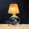 Bola de Cristal Tallada en 3D Transfronteriza Luz Nocturna Luminosa Lámpara de Mesa de Escritorio para Dormitorio Adornos Decorativos de Ambiente Regalo de Cumpleaños