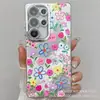 Foil Metálico Estampado Doble Cara IMD Adecuado para Funda de Teléfono Móvil Samsung S25Ultra Corazón de Dibujos Animados Flor A36 Cubierta Anticaídas