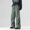 LiquidaçãoCalças de Paraquedista Estilo Americano para Homens, Calças Casuais de Inverno, Calças Esportivas com Forro de Fleece, Calças de Moletom Largas de Perna Reta