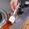 Raspador de limpeza multiuso em aço inoxidável para cozinha, geladeira, remoção de gelo, raspador de azulejo, limpador de rejunte de piso, removedor de adesivo de vidro