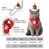 Múltiples Juegos de Disfraces Navideños para Mascotas Gato Perro Sombrero Navideño Bufanda Bufanda Triangular Decoración para Fotos Navideñas Suministro Transfronterizo