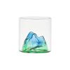 Taza Colorida Vista a la Montaña Taza de Vidrio Estilo Japonés Monte Fuji Taza de Café Taza de Té Vaso para Whisky Vino Taza Maestra de Té para el Hogar