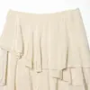 Moda Casual de Primavera 2026 para Mujer Transfronteriza Aliexpress Falda Lisa Decorativa en Capas de Moda 2537209
