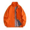 Chaqueta delgada con cuello mao, impermeable, abrigo para montar, primavera y otoño, ropa de fábrica para grupo, ropa de trabajo con logo estampado
