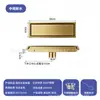 Ralo de Piso Invisível de Aço Inoxidável 304 Transfronteiriço Ralo Linear Longo para Box de Banho Banheiro Anti-Odor Ralo de Piso Oculto Lateral
