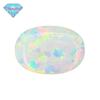Huagang Gem em forma de ovo sintético OPAL Pedra Nua Pedra Pedra Artificial OPAL Oval Fundo Plano OP17