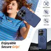 Funda para teléfono con sensación de piel para Xiaomi 17t Pro con cobertura total y soporte de anillo giratorio, Funda magnética para Redmi Note 17