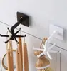 Gancho adesivo rotativo de parede para uso doméstico, gancho adesivo forte sem furos, cabide multifuncional de alta resistência para parede de cozinha