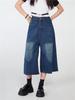 Calças Jeans Wide Leg para Primavera e Outono com Design Plissado, Calças Retas com Caimento Fluido, Calças de Cintura Alta Retrô Comprimento Total Venda por Atacado Dropshipping