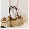 2026 Nova Bolsa de Palha de Grande Capacidade, Bolsa de Ombro Elegante e Versátil para o Dia a Dia, Bolsa de Mão, Bolsa Casual Feminina, Bolsa de Praia