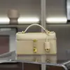 Nuevo Modelo 2025 Lp23 Bolsa Lonchera de Cuero Retro Gran Capacidad Casual Versátil Bolso de Hombro Cruzado Bolso Cuadrado Pequeño de Moda
