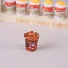 Set Creativo de Hamburguesa de Palomitas y Cola Juguete de Casa de Muñecas Adornos Artesanías de Resina Materiales Hechos a Mano para DIY