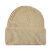 Gorro de punto de color sólido con rayas verticales transfronterizo, gorro deportivo de esquí para otoño e invierno, gorro de cúpula con borde vuelto, gorro de lana cálido europeo y americano