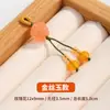 Cristal Natural Flor de Rosa Colgante Pequeño Accesorio DIY Encanto Pulsera Colgante Pequeño Adorno Colgante Pequeño