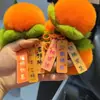 Llavero colgante de caqui bueno imitación de pelo de conejo Rex pequeño colgante de coche de caqui lindo felpa regalo para mochila escolar venta al por mayor