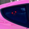 Comercio exterior reflectante cara de panda linda reflectante accesorios de pegatina para coche estilo golf coche motocicleta pegatina