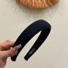 Novo Faixa de Cabelo Listrada de Linha Vazia Larga Estilo Ins Coração Faixa de Cabelo Coroa Alta Acessório de Cabelo Simples e Sofisticado para Mulheres