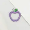 Llavero con Hebilla de Resorte Colorida en Forma de Manzana Juguete de Dibujos Animados Cadena para Teléfono Móvil Lindo Versátil Hecho a Mano DIY Accesorios de Joyería