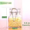 Pote de Vidro Selado 100ml Mini Pote Quadrado para Temperos Garrafa dos Desejos Pote de Mel à Prova de Vazamento Garrafa de Geleia Atacado Transfronteiriço