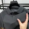 Camisa polo premium 2026 para hombre, camiseta de manga corta con cuello de solapa, color liso de verano, casual de negocios, camiseta versátil de alta gama