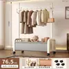 Colgador de piso colgador de dormitorio hogar interior móvil lujo ligero tendedero almacenamiento multifuncional perchero