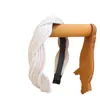 Diadema vintage marrón de otoño e invierno con giro para mujer, nueva diadema Maillard con lavado de cara a presión, accesorios para el cabello con horquillas al por mayor