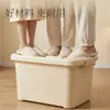 Caixa de Armazenamento de Roupas com Grande Capacidade, Caixa de Armazenamento Doméstico Extra Grande, Caixa de Armazenamento Grande para Roupas com Tampa, Capacidade Super Grande