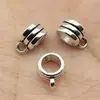 10x 8x 5mm 0.8g plata antigua comercio exterior aleación de zinc accesorios de joyería conector cabeza colgante