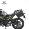 Coche musculoso Wolf adecuado para Kawasaki Z900 bolsa lateral bolsa lateral se puede instalar casco medio casco casco integral con cerradura marco de liberación rápida modificación