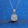 Tiktok Kuaishou Comercio Electrónico Transfronterizo Suministro Directo de Fábrica Collar de Plata 925 Color D Moissanita Diamante Sintético Ocho Corazones y Ocho Flechas