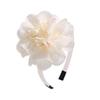 Diadema infantil de gasa con flores grandes, hecha a mano, color macarrón, ideal para fiestas de baile, 2549