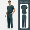 Estilo Casal, Mesmo Estilo para Homens e Mulheres, Cores Diferentes, Uniforme de Enfermeiro Tamanho Grande, Roupa de Trabalho Fina para Salão de Beleza, Shampoo e Clube
