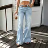 AliExpress 2026 Otoño Ropa Europea y Americana para Mujer Jeans de Mezclilla Moda Sencilla Pierna Recta Jeans de Micro Campana Versátiles Adelgazantes